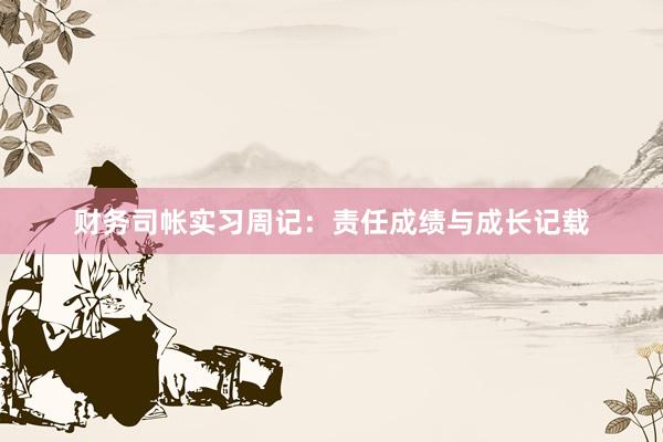 财务司帐实习周记：责任成绩与成长记载